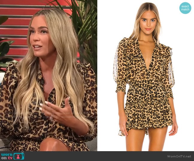 Lillian Dress by Misa Los Angeles x REVOLVE worn by Teddi Mellencamp on E! News Daily Pop