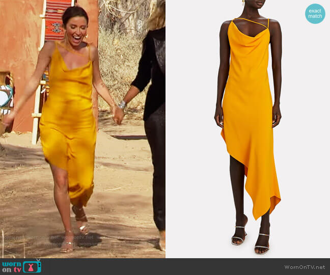 Asymmetric Crepe Slip Dress by Monse worn by Kaitlyn Bristowe on The Bachelorette