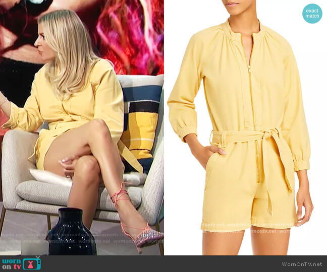 The Gatherer Romper by Mother worn by Morgan Stewart on E! News