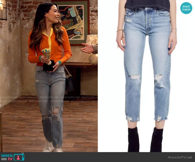 Mother Tomcat Jeans in The Confession worn by Carly Shay (Miranda Cosgrove) on iCarly