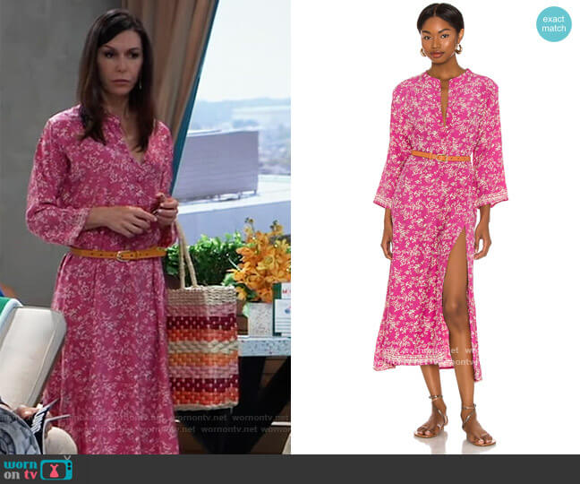 Isobel Dress by Natalie Martin worn by Anna Devane (Finola Hughes) on General Hospital