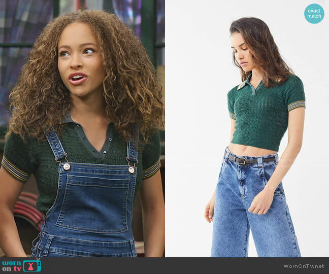 Rue Polo Sweater by Urban Outfitters worn by Ava (Shelby Simmons) on Bunkd