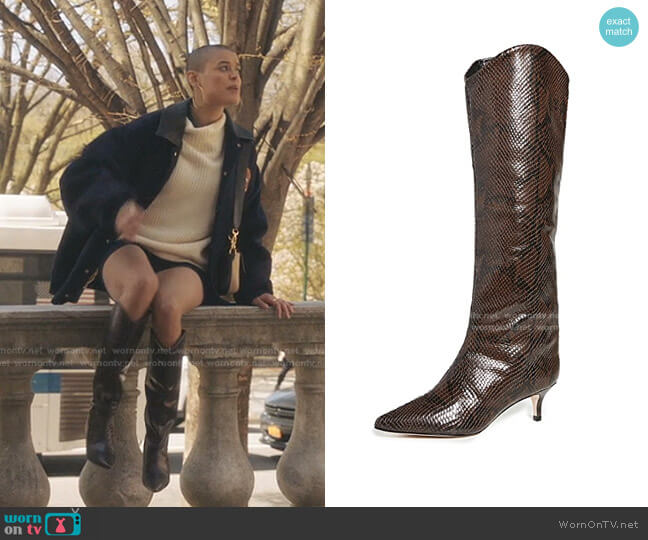 Abbey Boots by Schutz worn by Julien Calloway (Jordan Alexander) on Gossip Girl