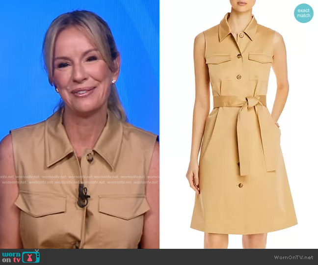 Sonny Belted Shirtdress by Lafayette 148 New York worn by Dr. Jennifer Ashton on Good Morning America