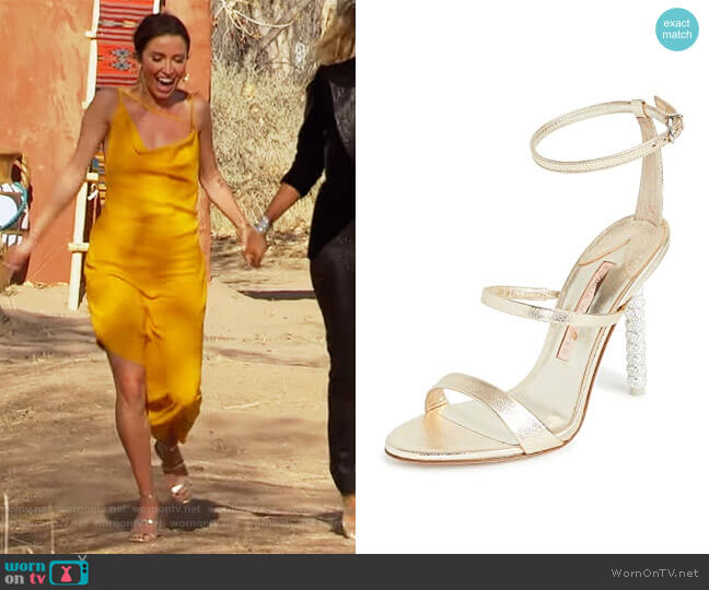 Rosalind Crystal Sandals by Sophia Webster worn by Kaitlyn Bristowe on The Bachelorette