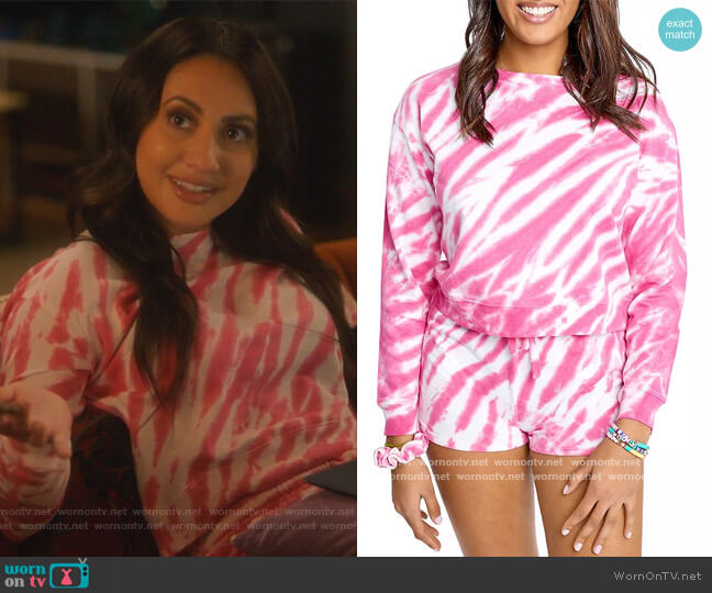 Jada Tie Dye Sweatshirt by Sundown by Splendid worn by Ana Torres (Francia Raisa) on Grown-ish