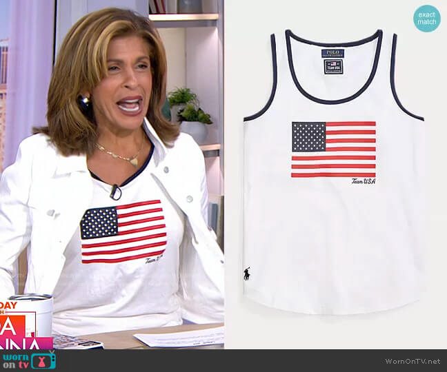 WornOnTV: Hoda’s USA flag print top on Today | Hoda Kotb | Clothes and ...