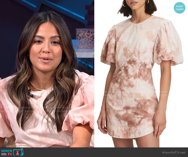 Jess Tie Dye Cotton Dress by A.L.C. worn by Erin Lim on E! News