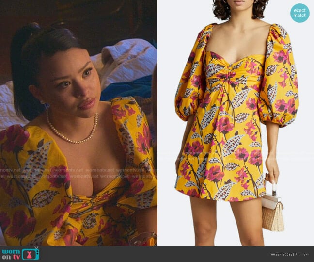 Elle Dress by A.L.C. worn by Mariana Foster (Cierra Ramirez) on Good Trouble