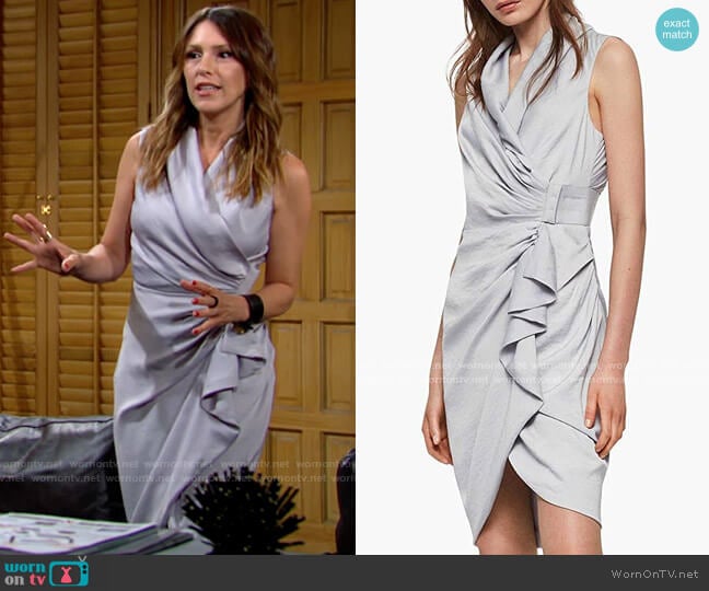 All Saints Cancity Dress worn by Chloe Mitchell (Elizabeth Hendrickson) on The Young and the Restless