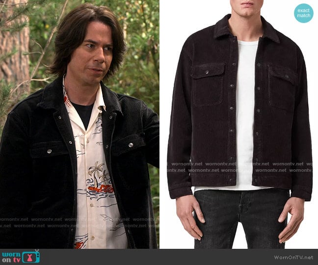 All Saints Castleford Corduroy Relaxed Fit Overshirt worn by Spencer Shay (Jerry Trainor) on iCarly