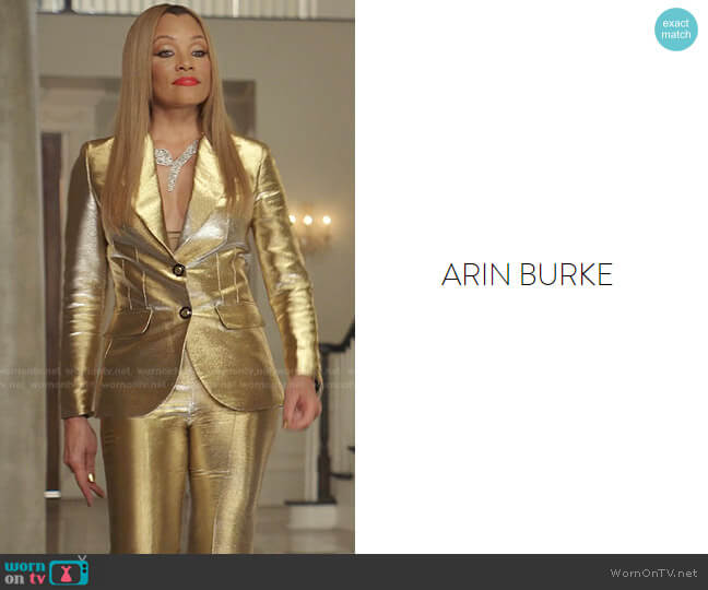 Custom designed by costume designer Arin Burke worn by Dominique Deveraux (Michael Michele) on Dynasty