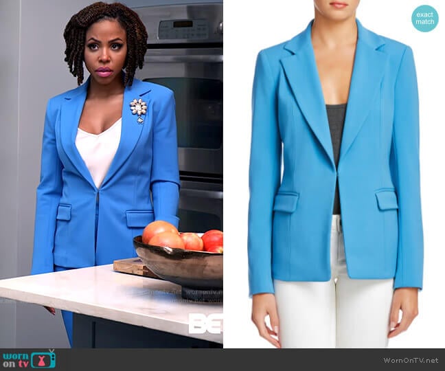 Bailey 44 Carrington Blazer worn by Andrea Barnes (Kj Smith) on Tyler Perrys Sistas