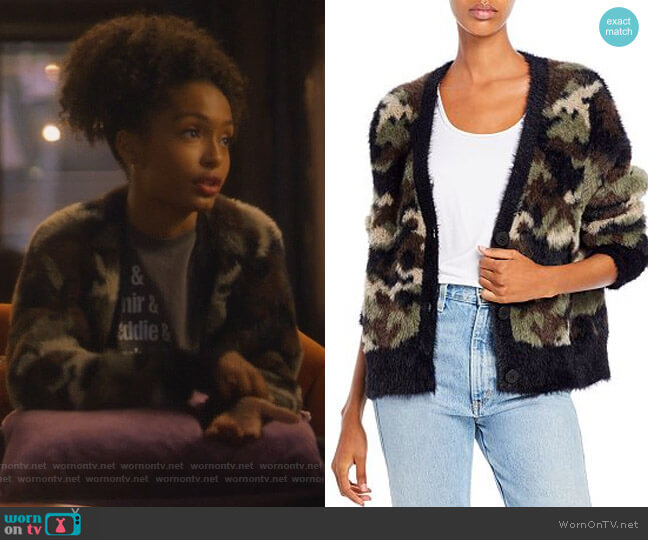 WornOnTV: Zoey’s camo fleece cardigan on Grown-ish | Yara Shahidi ...