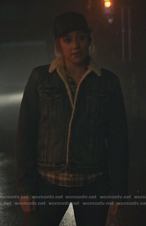 Betty’s denim shearling jacket on Riverdale