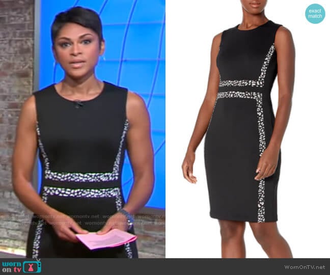 WornOnTV: Jericka Duncan’s black spotted stripe dress on CBS This ...