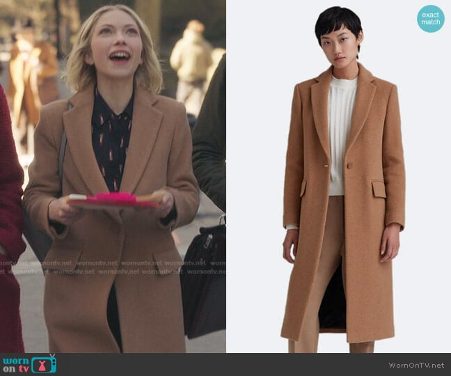 Slim Tailored Coat by Club Monaco worn by Kate Keller (Tavi Gevinson) on Gossip Girl