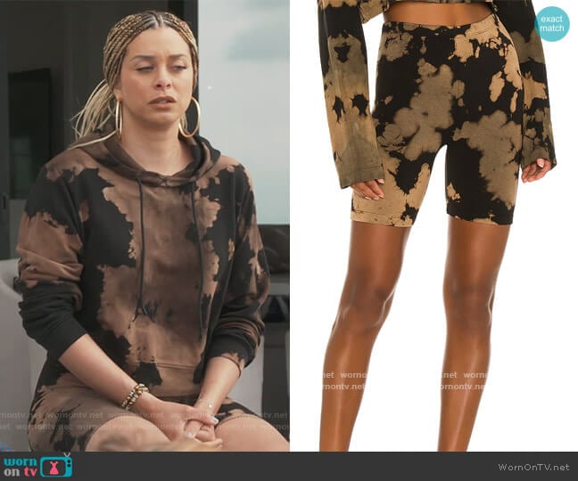 Milan Biker Short by Cotton Citizen worn by Robyn Dixon on The Real Housewives of Potomac