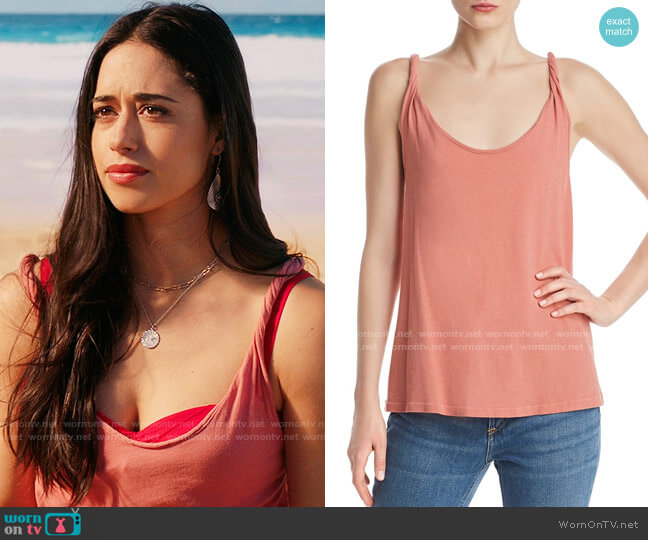 Current Elliott The Twisted Strap Tank worn by Liz Ortecho (Jeanine Mason) on Roswell New Mexico