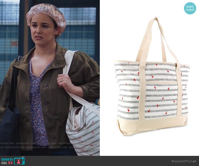 Heavy Cotton Canvas in Flamingo by Dalix worn by Amy Santiago (Melissa Fumero) on Brooklyn Nine-Nine