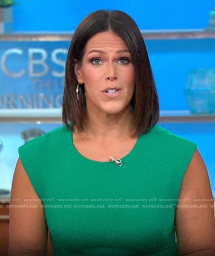 Dana Jacobson’s green dress on CBS This Morning