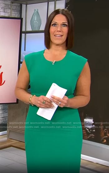 Dana Jacobson’s green dress on CBS This Morning