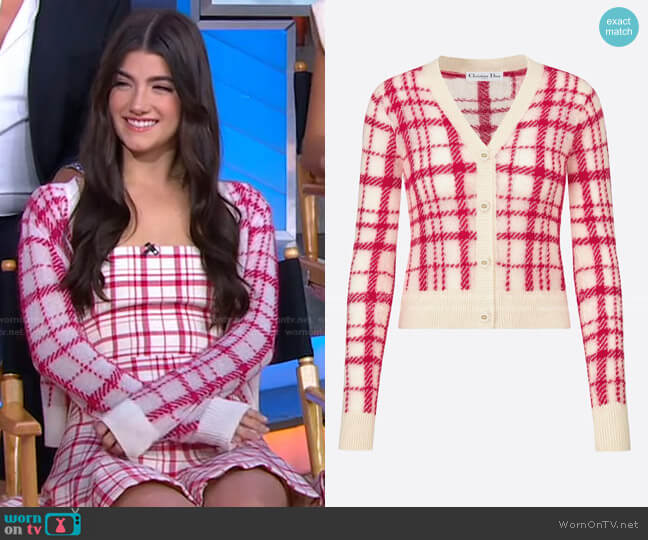 Buttoned Cardigan by Dior by Charli D’Amelio on Good Morning America