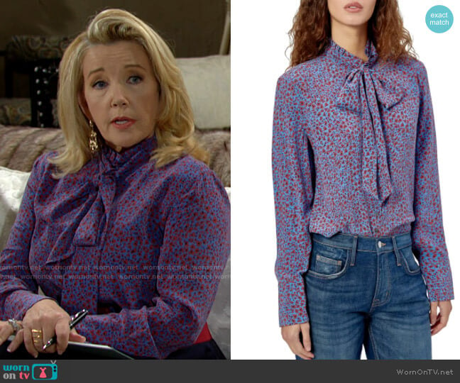 Equipment Olexa Blouse worn by Nikki Reed Newman (Melody Thomas-Scott) on The Young and the Restless