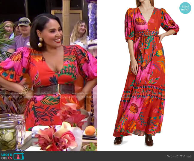 Floral Maxi Dress by Farm Rio worn by Alejandra Ramos on Today