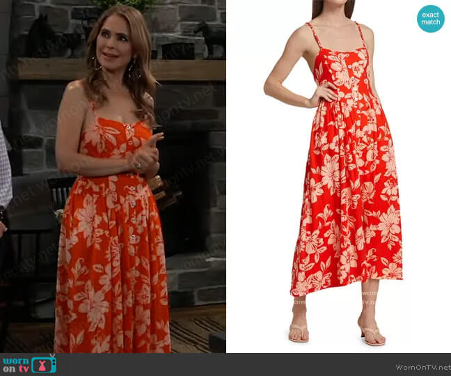 The Perfect Floral Sundress by Free People worn by Olivia Falconeri (Lisa Lo Cicero) on General Hospital