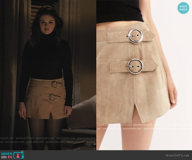 Understated Buckle Mini Skirt by Understated at Free People worn by Mabel Mora (Selena Gomez) on Only Murders in the Building