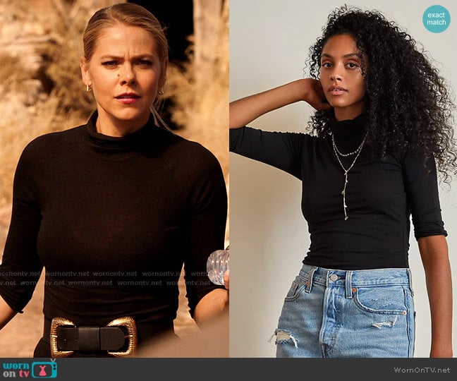 Free People Modern Turtleneck Top worn by Isobel Evans-Bracken (Lily Cowles) on Roswell New Mexico