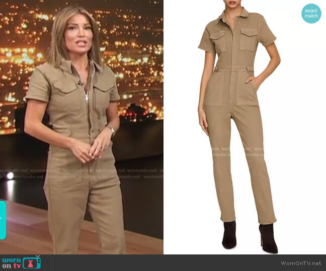 Fit For Success Jumpsuit by Good American worn by Kit Hoover on Access Hollywood