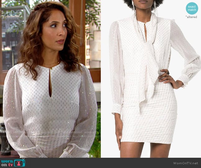 Haney Pippa Dress worn by Lily Winters (Christel Khalil) on The Young and the Restless