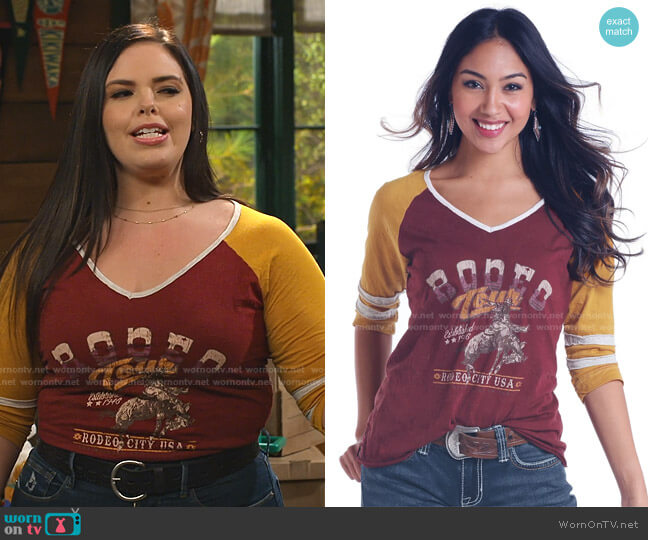 Rodeo City USA Graphic Shirt by J&B western Store worn by Lou Hockhauser (Miranda May) on Bunkd