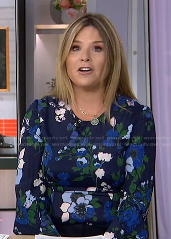 Jenna’s blue floral top on Today