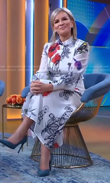 Jennifer's white floral dress on Good Morning America