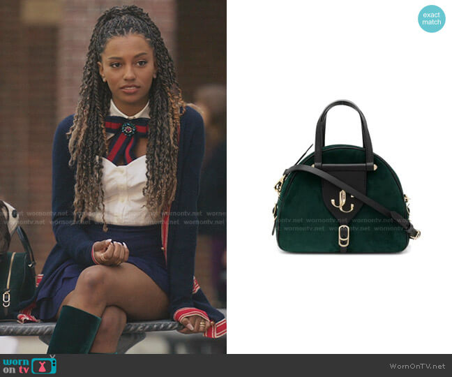 Varenne/S Bowling Bag by Jimmy Choo worn by Monet de Haan (Savannah Lee Smith) on Gossip Girl