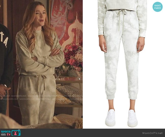 Tie Dye Sweatpants by Jonathan Simkhai worn by Kirby Anders (Maddison Brown) on Dynasty