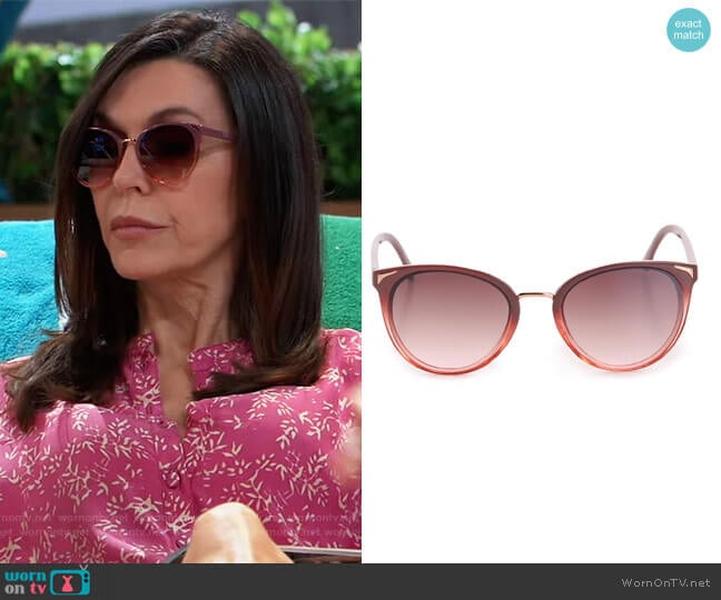 Luka Sunglasses by Kelly and Katie worn by Anna Devane (Finola Hughes) on General Hospital