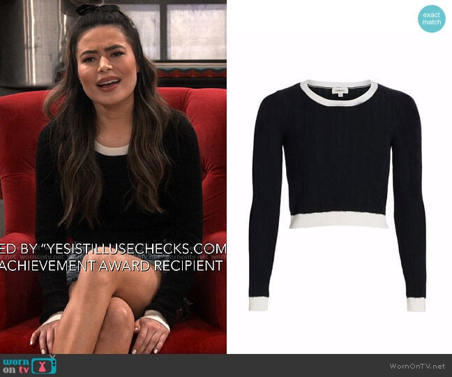 L'Agence Aceline Sweater worn by Carly Shay (Miranda Cosgrove) on iCarly