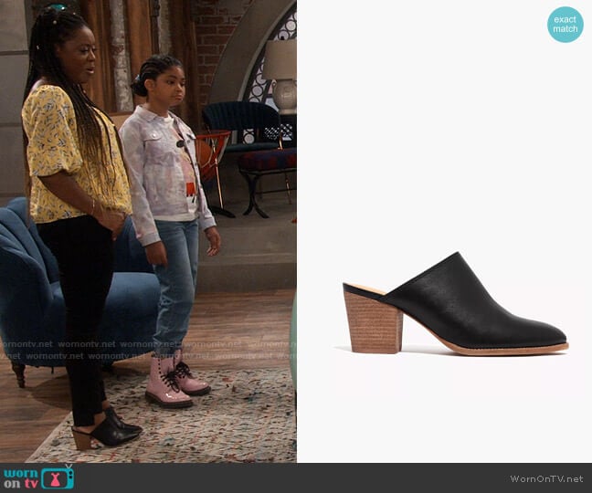 Madewell The Harper Mule worn by Maeve (Lyric Lewis) on iCarly