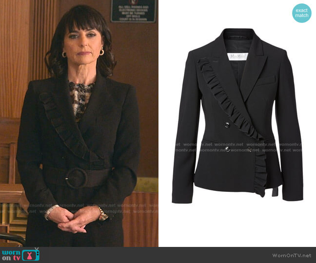 Colomba Blazer by Max Mara worn by Kathleen Gale (Constance Zimmer) on Good Trouble