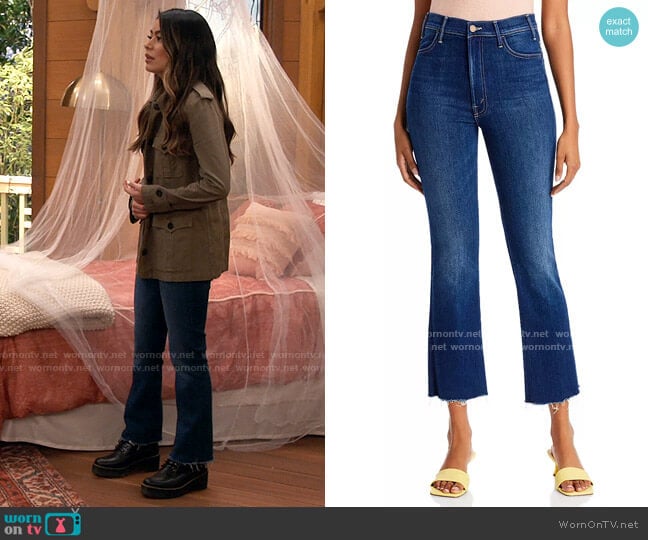 Mother The Hustler Ankle Fray Jeans in Home Movie worn by Carly Shay (Miranda Cosgrove) on iCarly