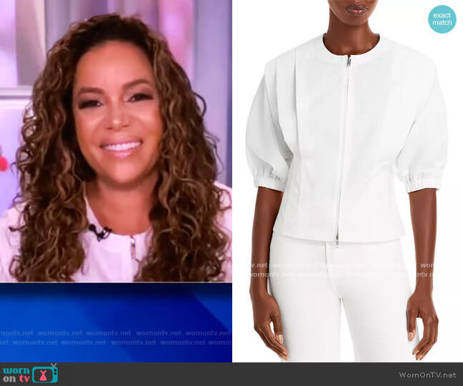 Puff Sleeve Zip Front Top by Phillip Lim 3.1 worn by Sunny Hostin on The View