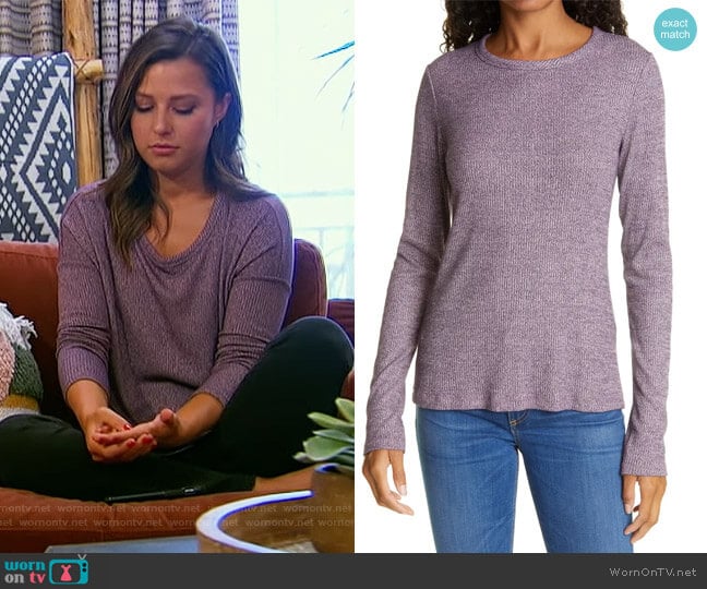 The Knit Long Sleeve Top by Rag and Bone worn by Katie Thurston on The Bachelorette