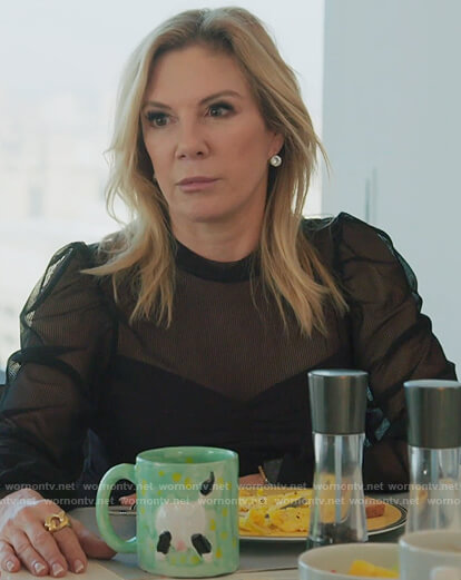 Ramona’s black mesh top on The Real Housewives of New York City