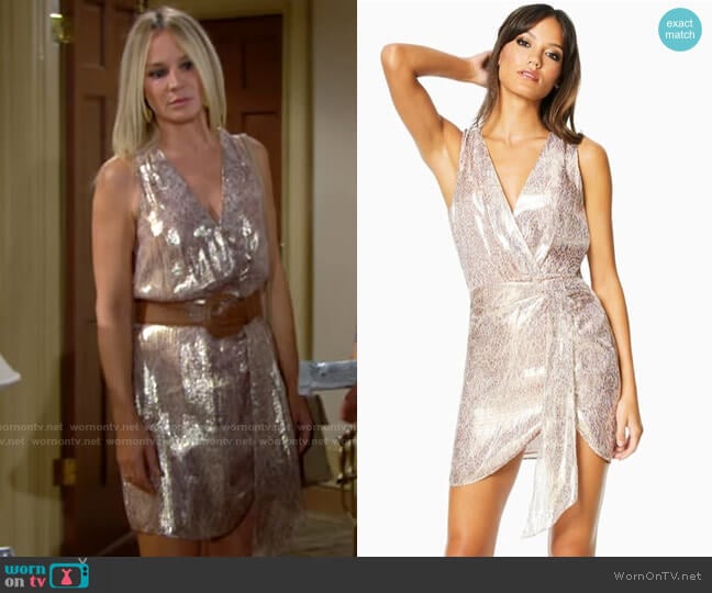 Ramy Brook Gabriela Dress worn by Sharon Newman (Sharon Case) on The Young and the Restless