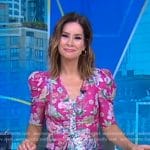 Rebecca’s pink floral top on Good Morning America