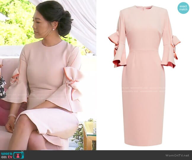 WornOnTV: Crystal's lilac printed belted dress on The Real Housewives of  Beverly Hills, Crystal Kung Minkoff